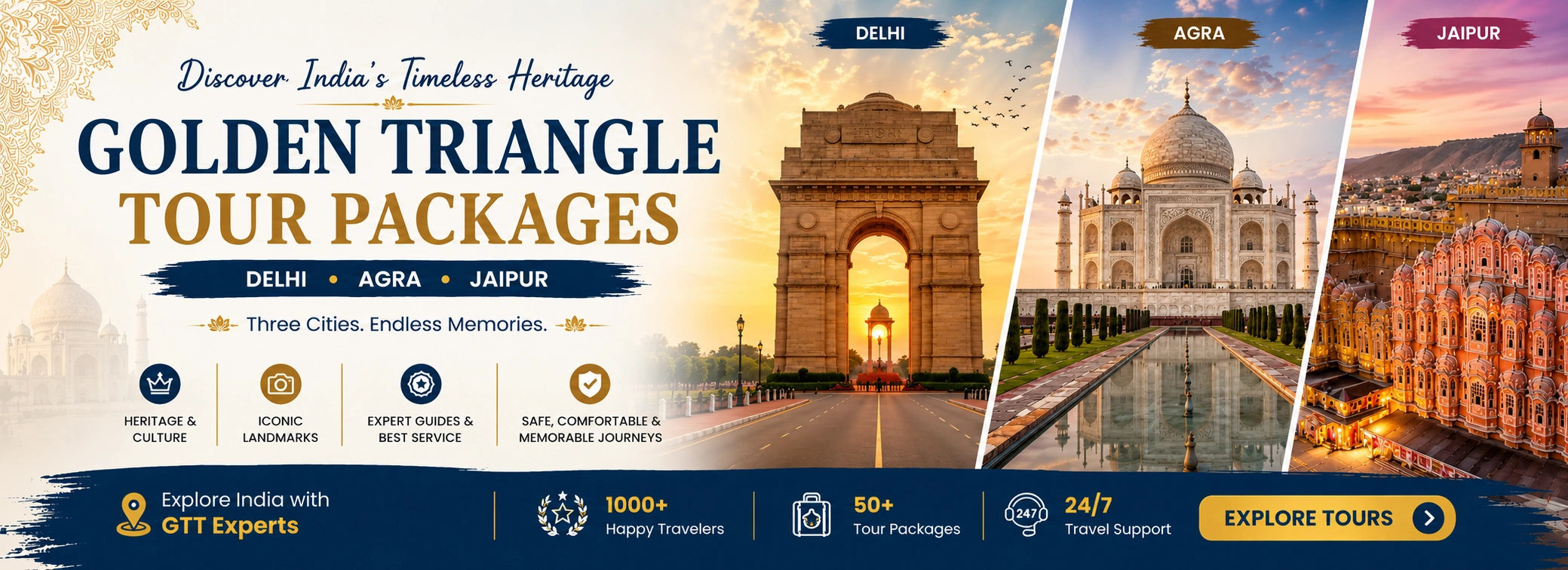 Let's Plan <br> Delhi Agra Jaipur Tour
